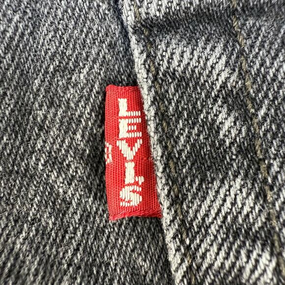 Levi's Jeans Women's 29 (8) Black Ribcage Straight Ankle Button Fly Big E VTG - Picture 6 of 14